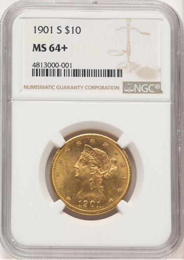 1901-S $10 Liberty Eagle NGC MS64+. Third Image