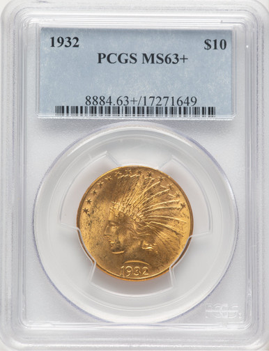1932 $10 Indian Eagle PCGS MS63+ (779508013). Third Image