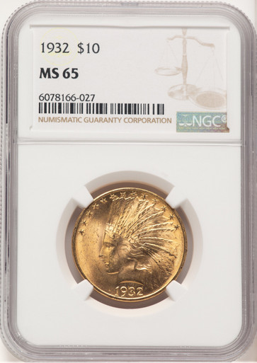 1932 $10 Indian Eagle NGC MS65 (779511003). Third Image