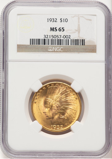 1932 $10 Indian Eagle NGC MS65 (779511004). Third Image