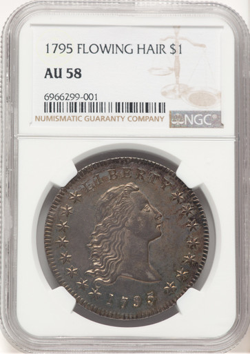 1795 $1 B-1 BB-21 Early Dollar NGC AU58. Third Image