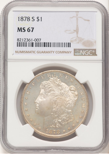 1878-S Morgan Dollar NGC MS67 (507439006). Third Image