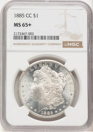 1885-CC Morgan Dollar NGC MS65+. Third Image