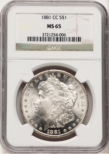 1881-CC Morgan Dollar NGC MS65 (778807008). Third Image