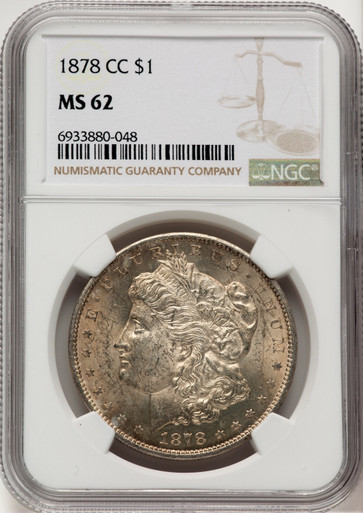 1878-CC Morgan Dollar NGC MS62 (777581076). Third Image