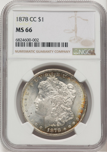 1878-CC Morgan Dollar NGC MS66 (777605036). Third Image