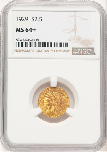 1929 $2.50 Indian Quarter Eagle NGC MS64+ (769501007). Third Image