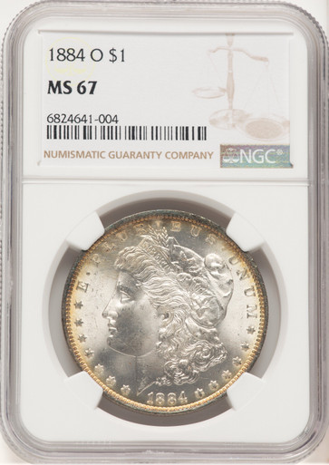 1884-O Morgan Dollar NGC MS67 (507435003). Third Image