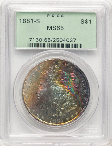 1881-S Morgan Dollar PCGS MS65 (779397006). Third Image