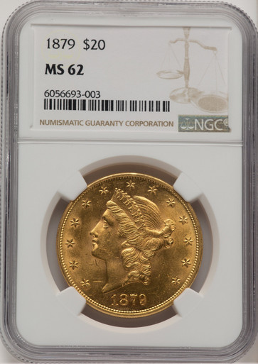 1879 $20 Liberty Double Eagle NGC MS62 (778256053). Third image.