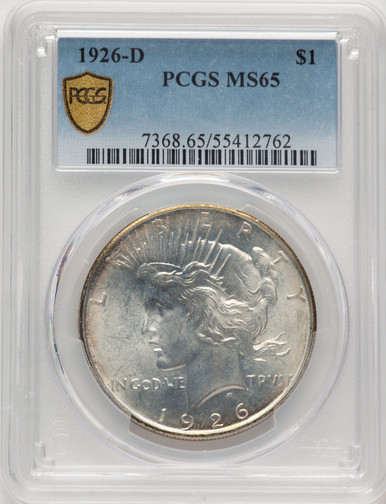 1926-D Peace Dollar PCGS MS65 (521164004). Third image.