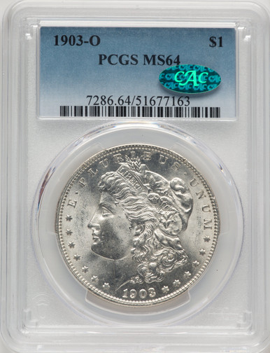 1903-O CAC Morgan Dollar PCGS MS64. Third Image