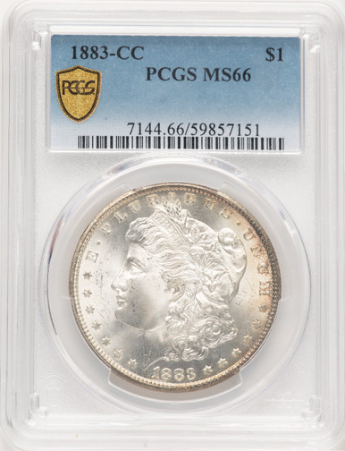 1883-CC Morgan Dollar PCGS MS66 (778883013). Third Image