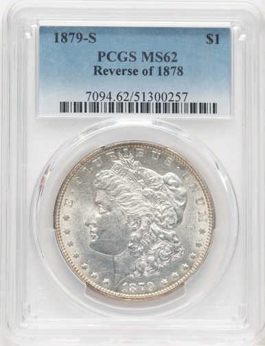 1879-S Reverse of 1878 Morgan Dollar PCGS MS62 (779275019). Third Image