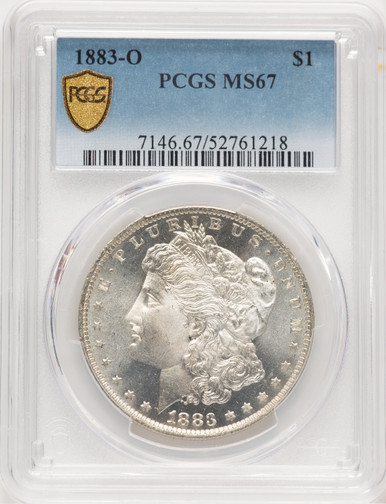 1883-O Morgan Dollar PCGS MS67. Third image.