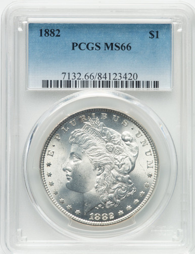 1882 Morgan Dollar PCGS MS66 (779778007). Third image.