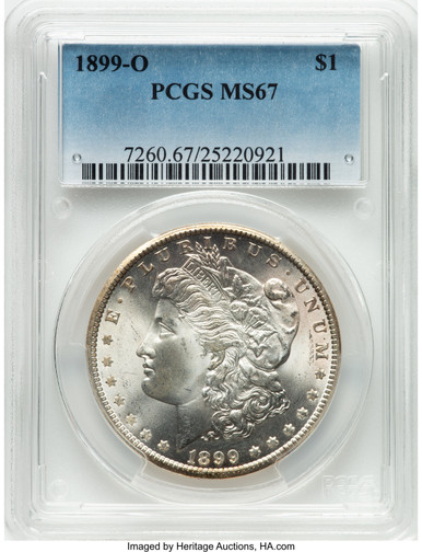 1899-O Morgan Dollar PCGS MS67 (779822006). Third image.