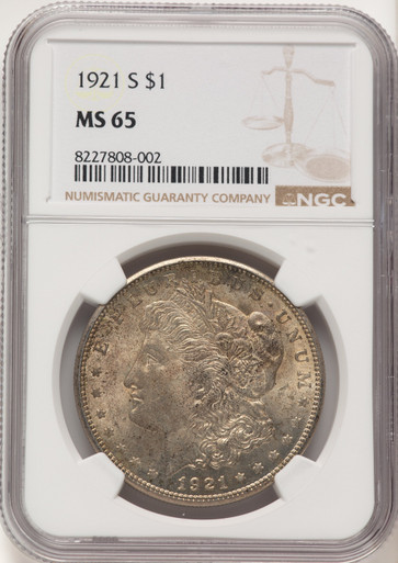 1921-S Morgan Dollar NGC MS65 (783542017) - LCR Coin