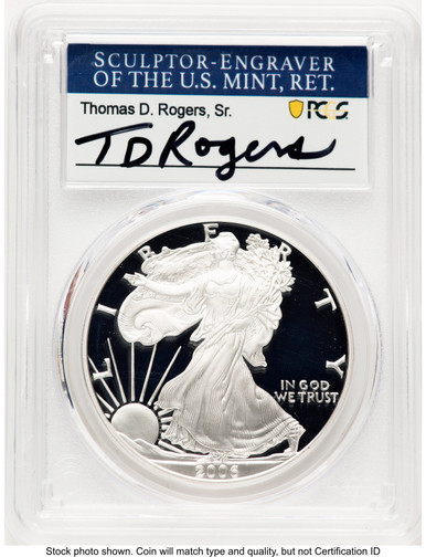 2006-W Proof Silver Eagle 1 oz TD Rogers PCGS PR70 (781017143