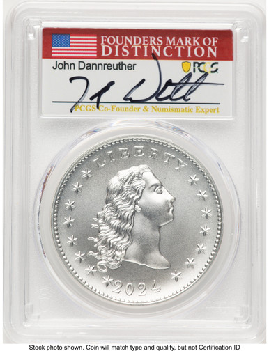 2024-(P) Silver 230th Anniversary Flowing Hair Medal AR John