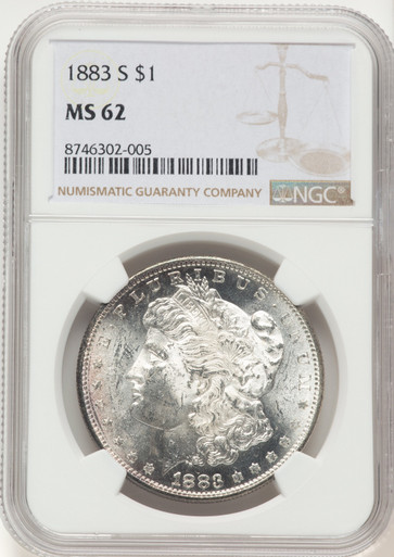 1883-S Morgan Dollar NGC MS62 - LCR Coin