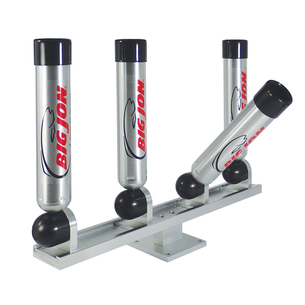 Big Jon's "Multi-Set Rod Holder" is one of the most popular rod holders on the market; for good reason, not only is it among the most solid built rod holders available, it is so easy to use, that you can adjust it to any of it's nine positions, with just one hand!