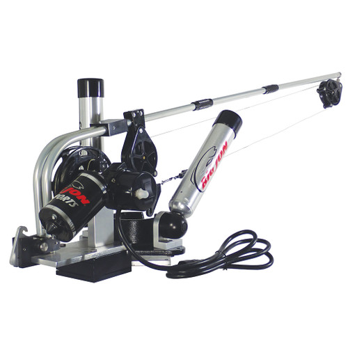 America's favorite electric downrigger! After 30 years there are more original Big Jon Captain's Pak electric downriggers still in use than any other downrigger on the market. It will retrieve a 12 lb. cannonball at 120 ft. a minute.