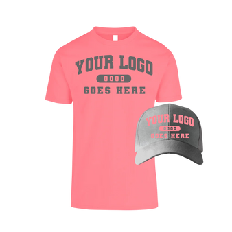 Combo C1201 Grey / Salmon Tee