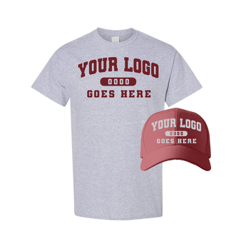 Combo C1201 Cumin / Heather Grey Tee