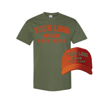 Combo GJK004 Orange / Military Green Tee