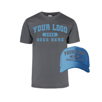 Combo GJK004 Lt. Blue / Charcoal Tee