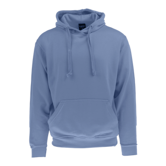 Adult Solid Hoodie Sax Blue