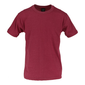 Adult Solid T-Shirts Heather Cardinal T-100