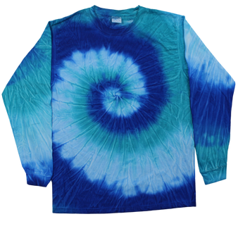 Adult Long Sleeve Tie-Dye T-shirt Surf´s Up (TD-LS)