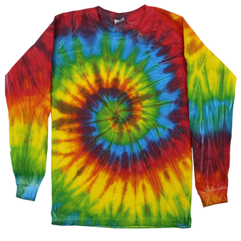 Adult Long Sleeve Tie-Dye T-shirt Traditional Burst (TD-LS)