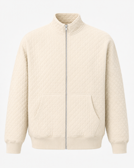 Diamond Jacket Full Zipper Champagne