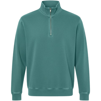 Adult Garment Dye Quarter Zip Emerald (GDQZ-100)