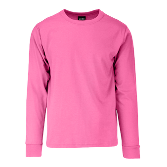 Adult Garment Dye Long Sleeve Neon Pink (GDLS-100)