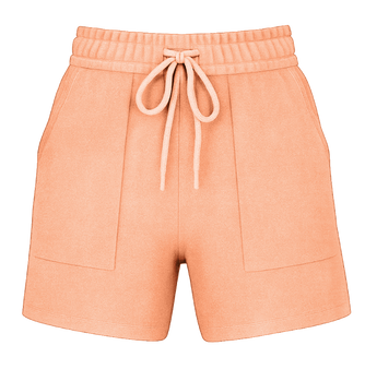 Women's Garment Dye Shorts Neon Cantaloupe (GDWS-100)