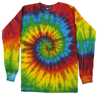 Youth Long Sleeve Tie-Dye T-shirt Traditional Burst (YTD-LS)