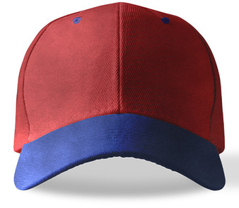 Two Tone Caps 1201 Red/Blue