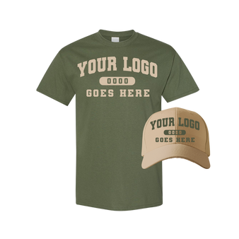 Combo PS1400 Cinnamon / Military Green Tee