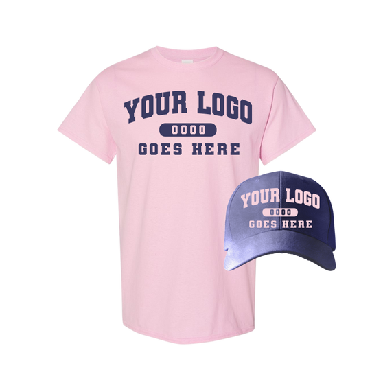 Combo C1201 Blue / Lt. Pink Tee