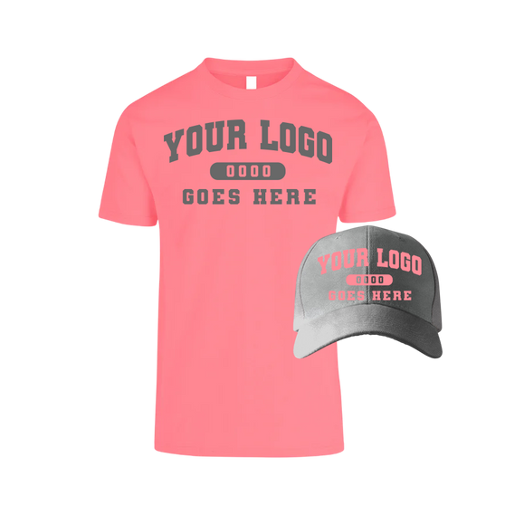 Combo C1201 Grey / Salmon Tee