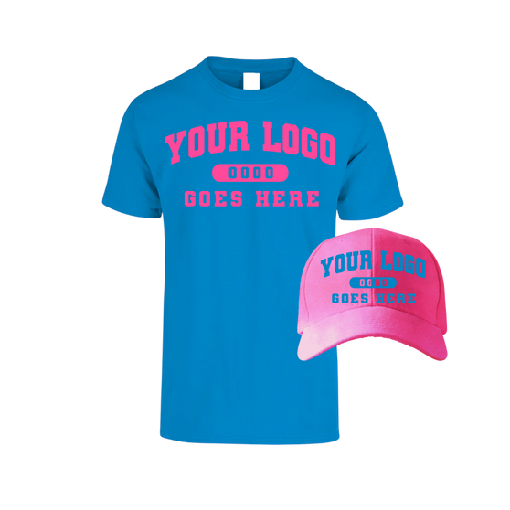 Combo C1201 Hot Pink / Turquoise Tee