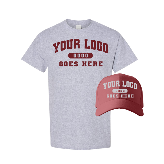 Combo C1201 Cumin / Heather Grey Tee