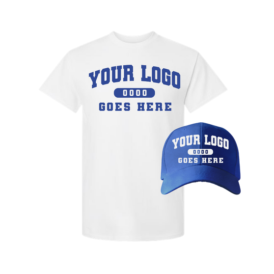 Combo C1201 Mystic Blue / White Tee