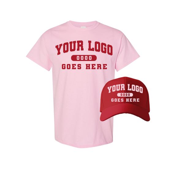 Combo GJK004 Red / Lt. Pink Tee