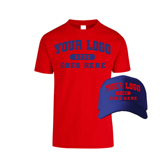 Combo GJK004 Royal / Red Tee