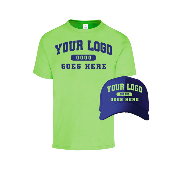 Combo GJK004 Royal / Lime Tee